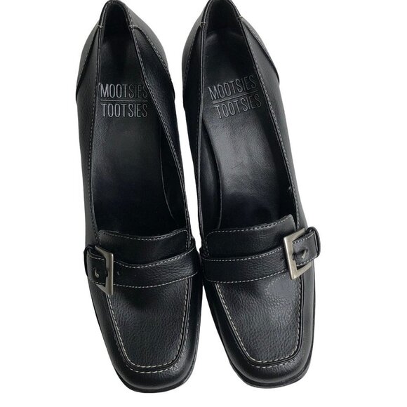 MOOTSIE TOOSIE MORUBIEK BLACK HEEL PUMPS WOMEN SHOES SIZE 6 - Picture 8 of 9